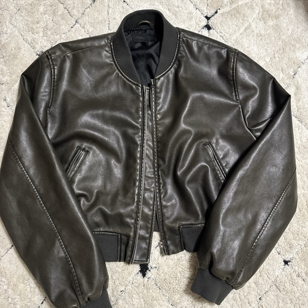 PacSun Dark Brown Bomber Jacket